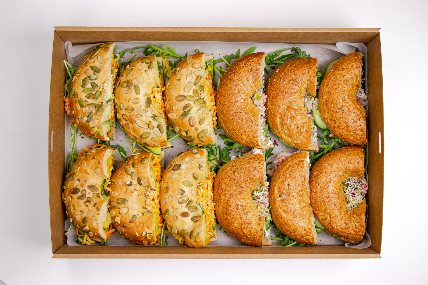 VEGETARIAN BAGEL DUO
